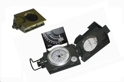 Compass and Inclination Meter with Degree Scale - Slope Compass with Luminous Dial | Zinc Alloy