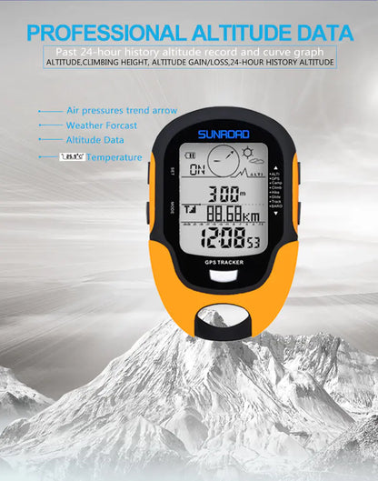SUNROAD Handheld GPS Outdoor Altimeter and Compass