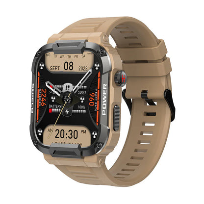 MK66 Smart Waterproof Watch - Rugged Triple-Proof with Bluetooth Calling & 1.85" HD Display