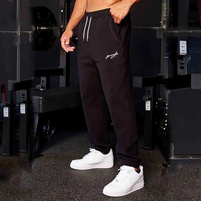 Men's Track Sweatpants - Athletic Joggers with Side Stripe