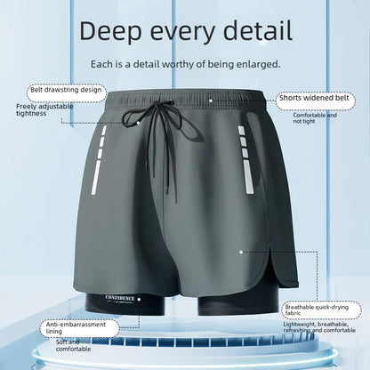 Men's Quick-Dry Swim Trunks - Beach Shorts for Swimming & Spa