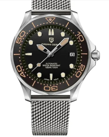 Chrono Edge Waterproof Luminous Watch - 100M Water Resistant with Leather & Steel Strap Options | Men's Timepiece