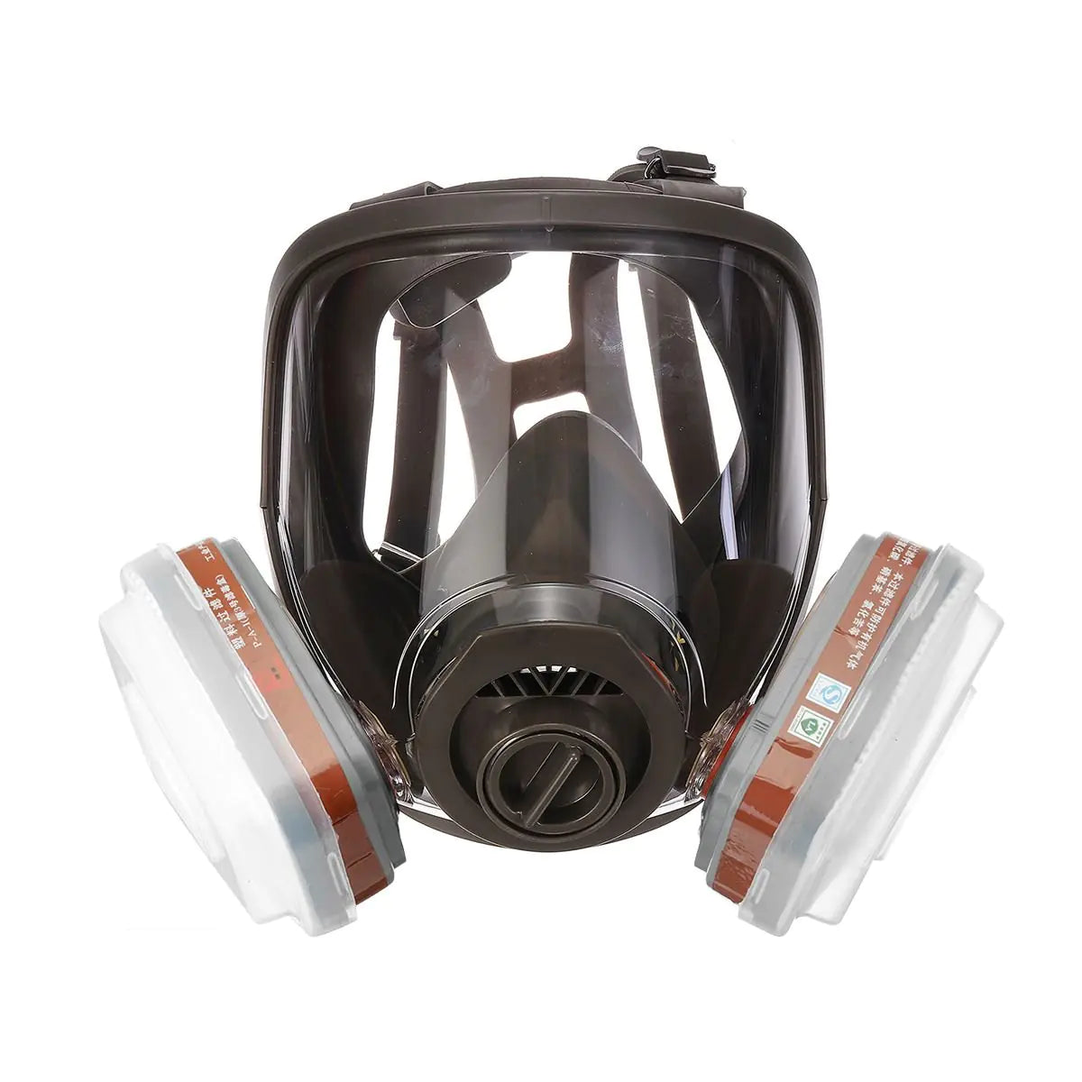 PM2.5 Protective Gas Mask for Air Quality Safety - Full Face Respirator with Polycarbonate Window