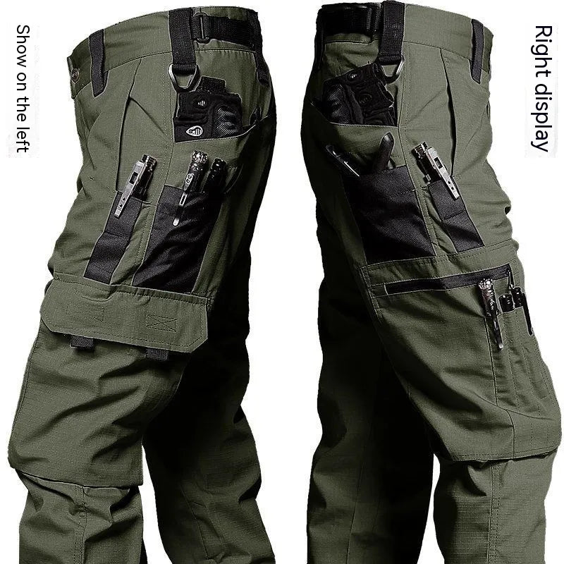 Men's Waterproof Tactical Cargo Pants - Multi-Pocket Outdoor Work Pants
