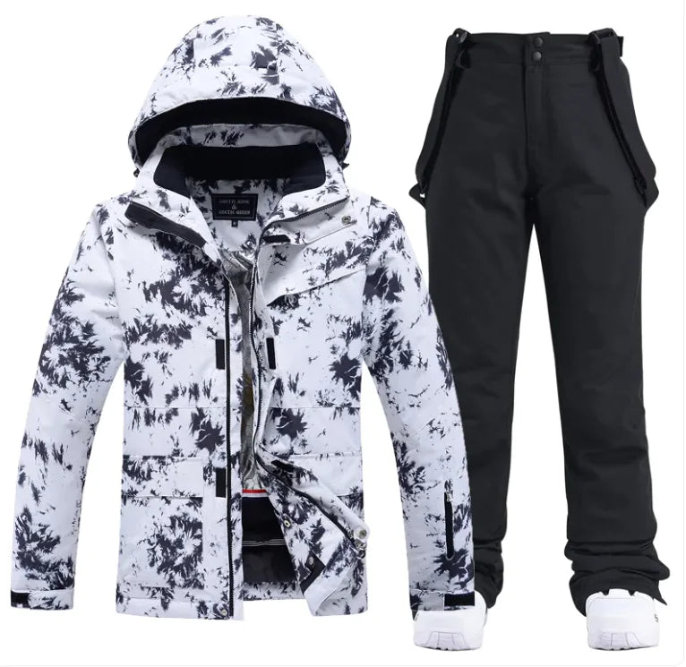 Ski Suit Men's and Women's - Waterproof Windproof Winter Snow Suit | Unisex 2-Piece Set