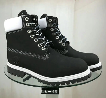 Classic Leather Work Boots - Durable Cowhide Waterproof Boots for Men and Women | Outdoor Hiking