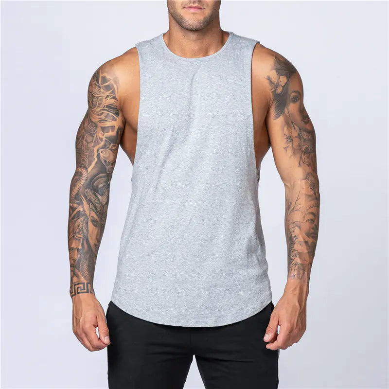 Men's Loose Cotton Sleeveless Singlet