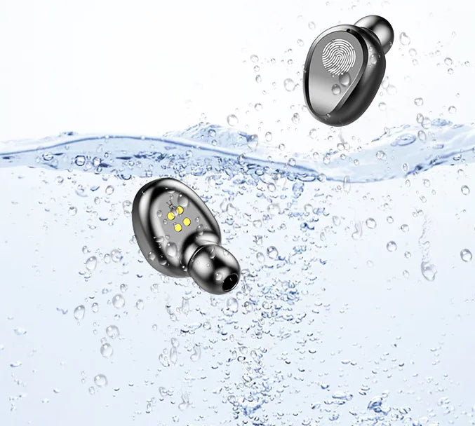 F9 Bluetooth Headphones with Touch Control and Battery Display