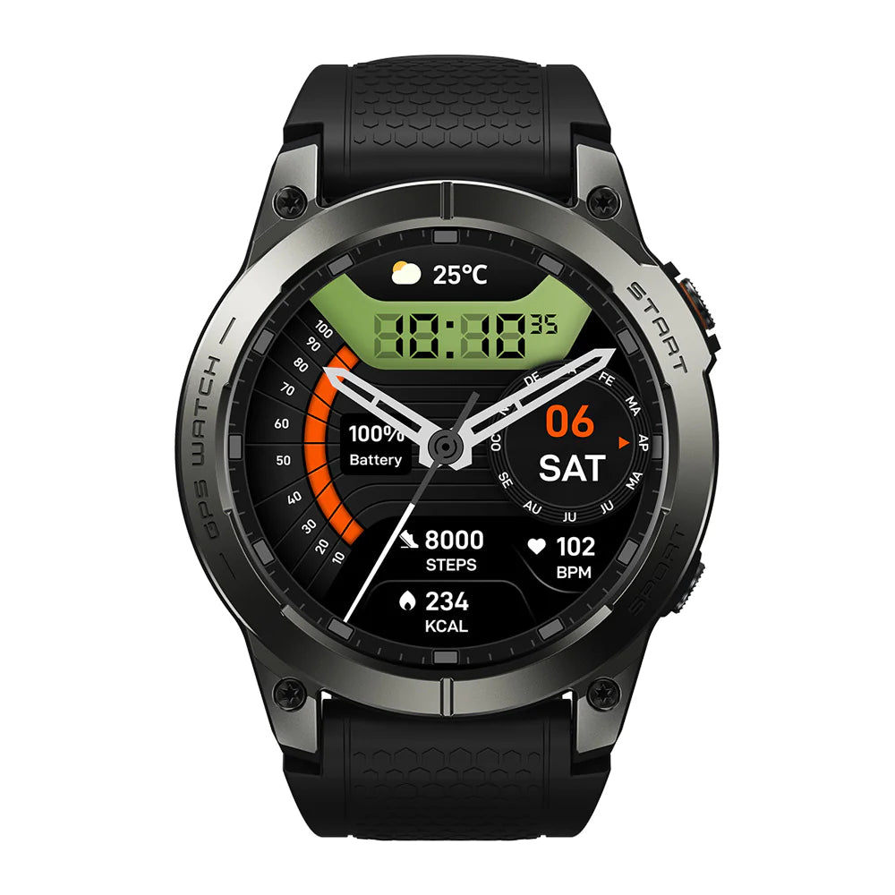 GPS Positioning Sport Smart Watch - Waterproof Fitness Tracker with Heart Rate & Sleep Monitor | AMOLED Display