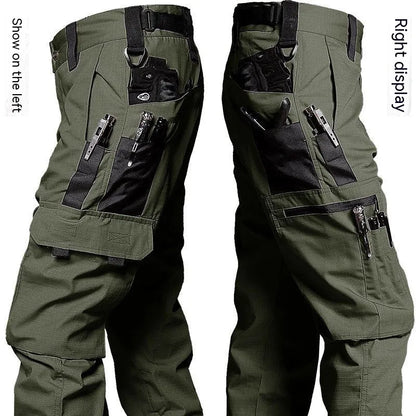 Men's Waterproof Tactical Cargo Pants - Multi-Pocket Outdoor Work Pants