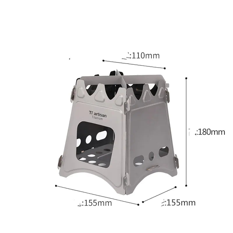 Widesea Portable Camping Wood Stove - Foldable Outdoor Cooking Stove for Camping & Hiking