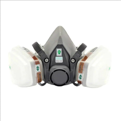 6200 Gas Mask 7-Piece Set for Industrial Protection - Half Face Respirator with Filters