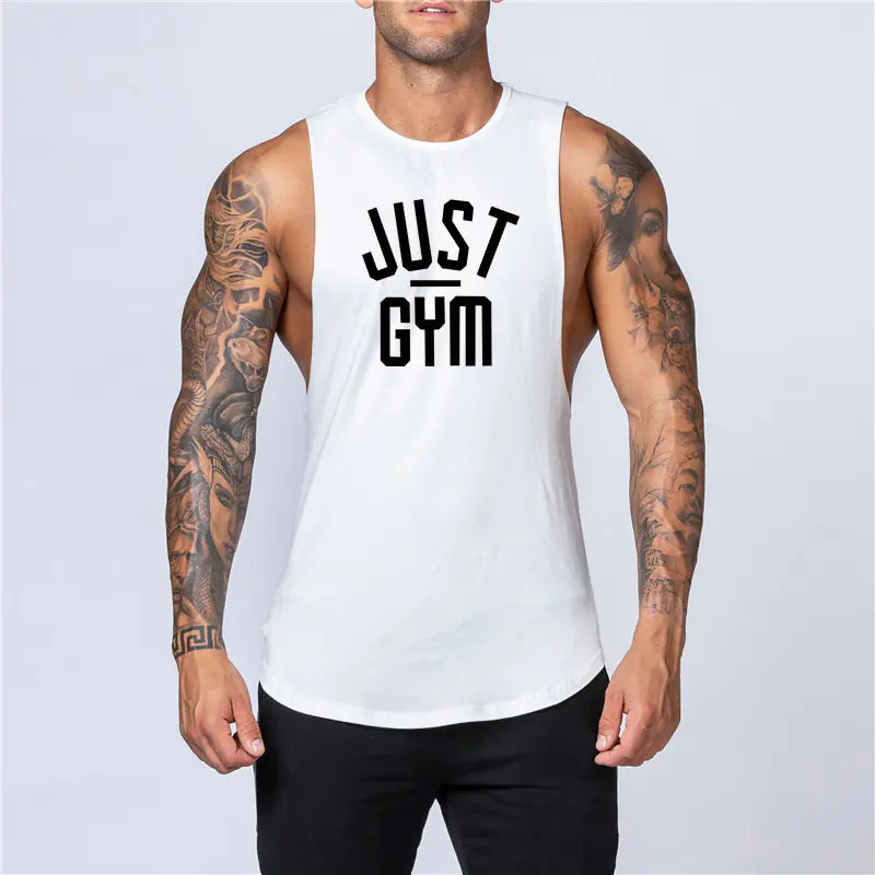 Men's Loose Cotton Sleeveless Singlet