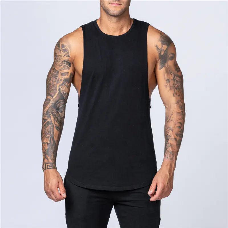 Men's Loose Cotton Sleeveless Singlet