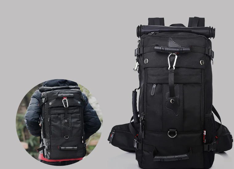 50L Oxford Fabric Hiking Backpack - Large Capacity Travel Pack with Durable Construction | Outdoor Adventure