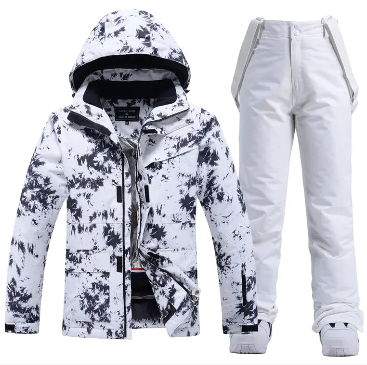 Ski Suit Men's and Women's - Waterproof Windproof Winter Snow Suit | Unisex 2-Piece Set