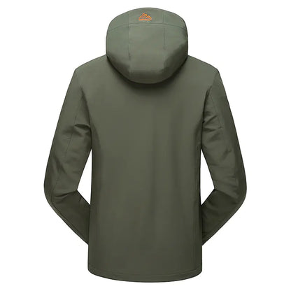 Men's Shark Skin Tactical Softshell Jacket - Waterproof Fleece-Lined Outdoor Jacket | Military Style