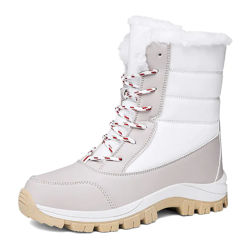 Women's High-Top Cotton Winter Boots | Warm Hiking & Snow Boots
