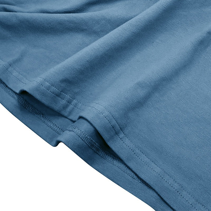 Men's Long Sleeve Cotton T-Shirt - Soft Combed Crew Neck | Casual Everyday Wear