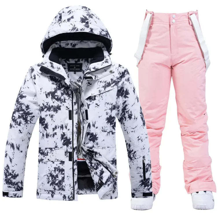 Ski Suit Men's and Women's - Waterproof Windproof Winter Snow Suit | Unisex 2-Piece Set