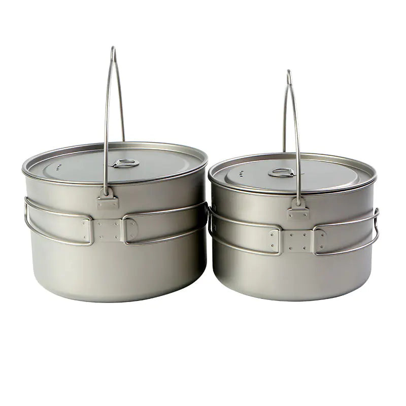 Folding Thickened Camping Pot with Two Handles