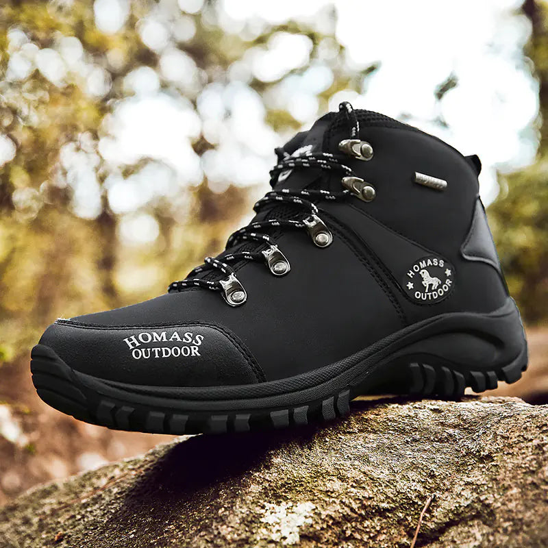 Men's High-Top Outdoor Hiking Shoes - Waterproof Trail Boots | All-Terrain Footwear