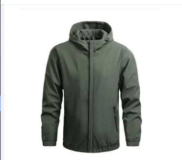 Men's Outdoor Waterproof Jacket - Windproof Hiking Rain Jacket | All-Weather Protection