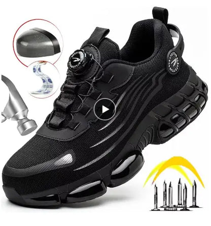 Rotary Button Safety Shoes Men