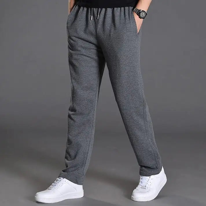Men's Oversized Cotton Casual Knit Sweatpants - Relaxed Fit Joggers