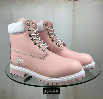 Classic Leather Work Boots - Durable Cowhide Waterproof Boots for Men and Women | Outdoor Hiking