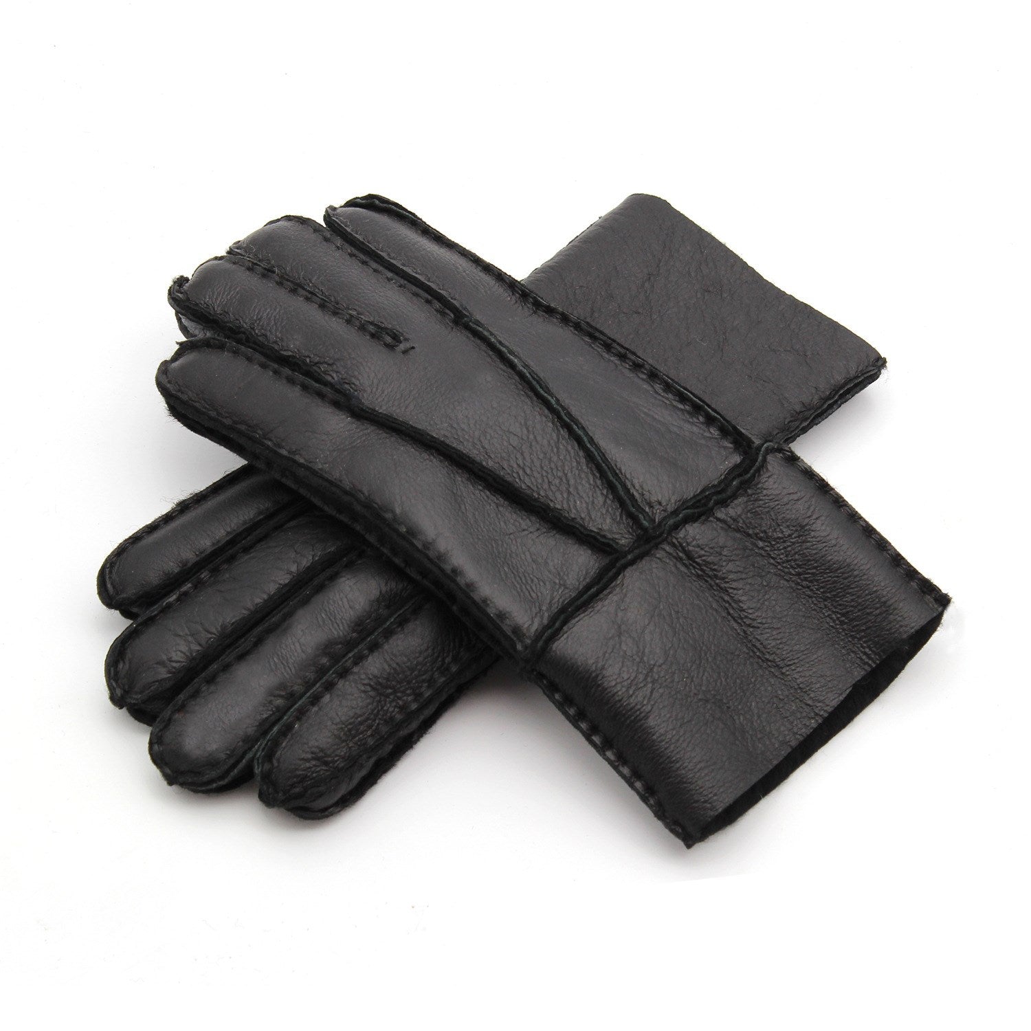 Genuine Leather Gloves - Warm Sheepskin for Men