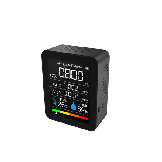 Air Quality Detector – TVOC & Formaldehyde Monitor with Rechargeable Battery