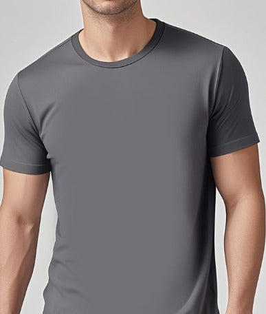 Solid Casual Crewneck T-Shirt — Loose Fit Pure Cotton | Men's Everyday Tee