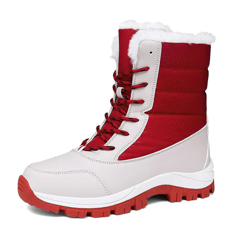 Women's High-Top Cotton Winter Boots | Warm Hiking & Snow Boots