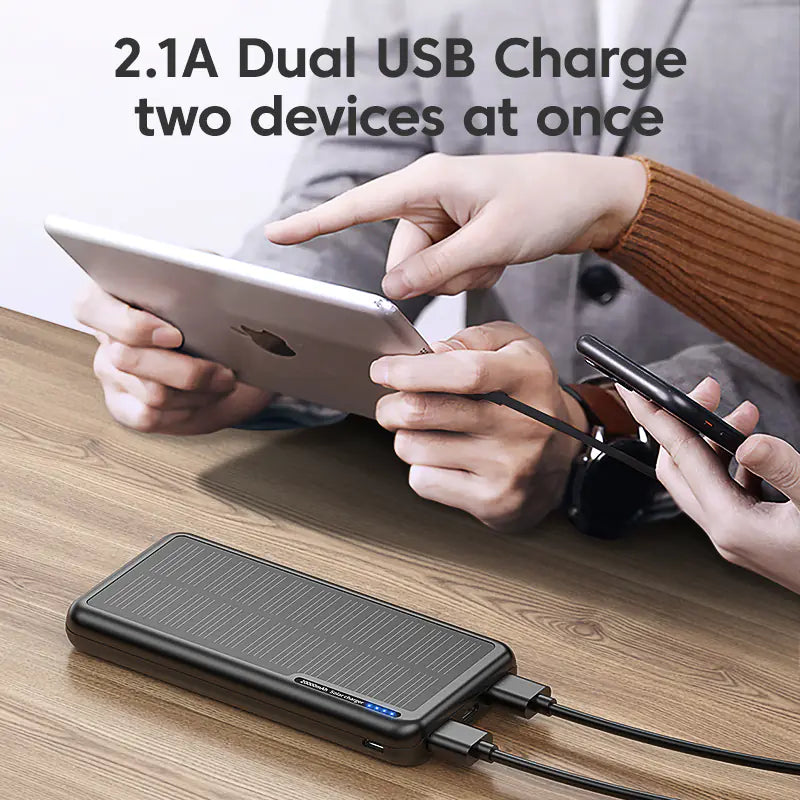 KUULAA 20000mAh Solar Power Bank - PD18W Fast Charging, Multi-Port | Portable Power