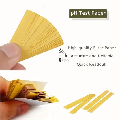 PH 1-14 Test Paper for Water, Soil, and Food Testing - 240 Strips with Storage Case