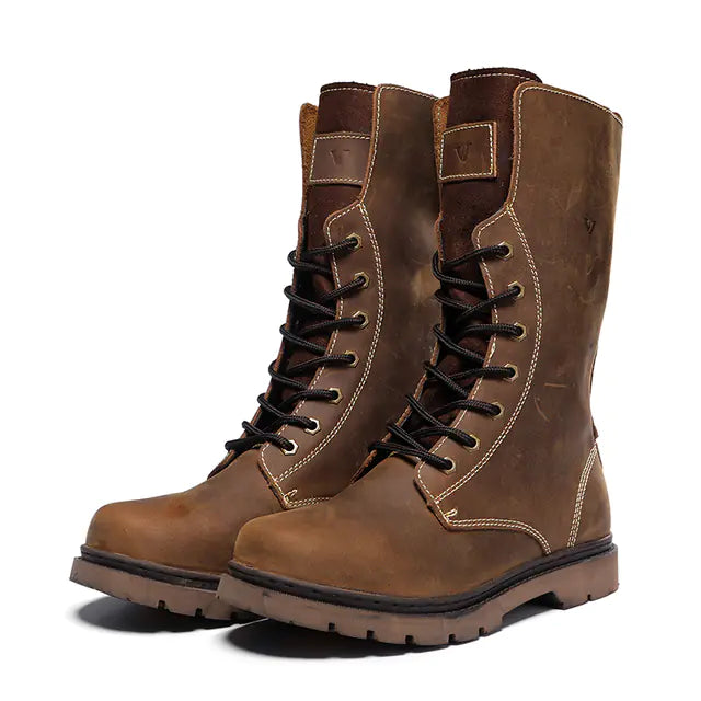 Men's Waterproof Leather Martin Boots | Hiking & Combat Boots