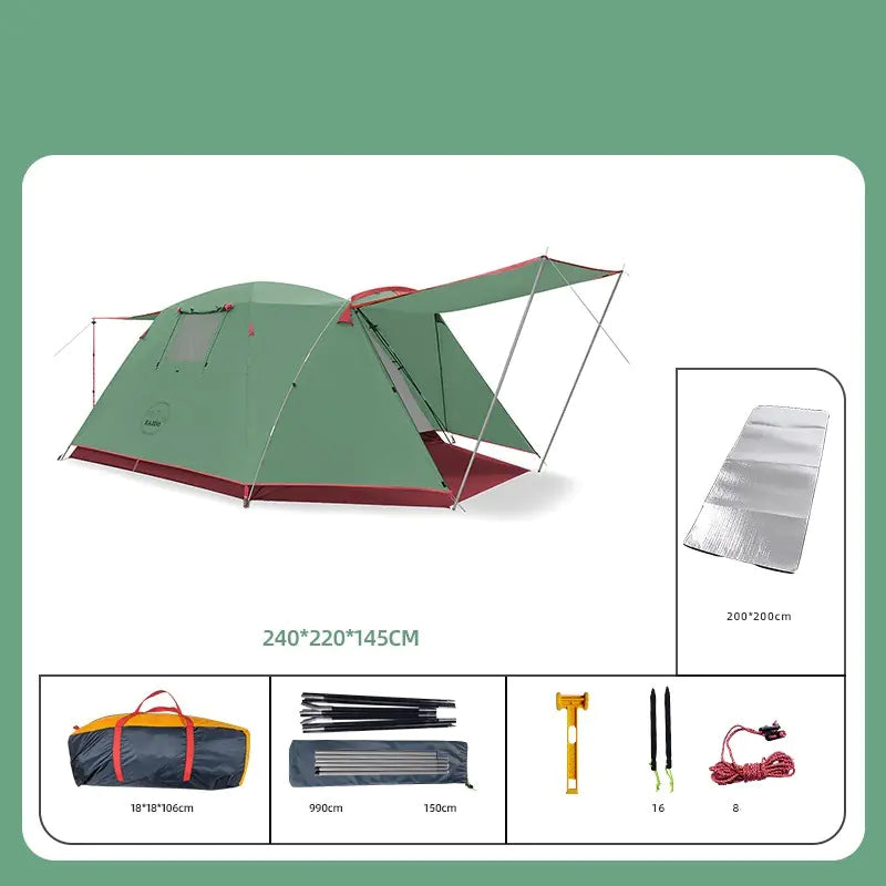 Four Person Outdoor Camping Tent