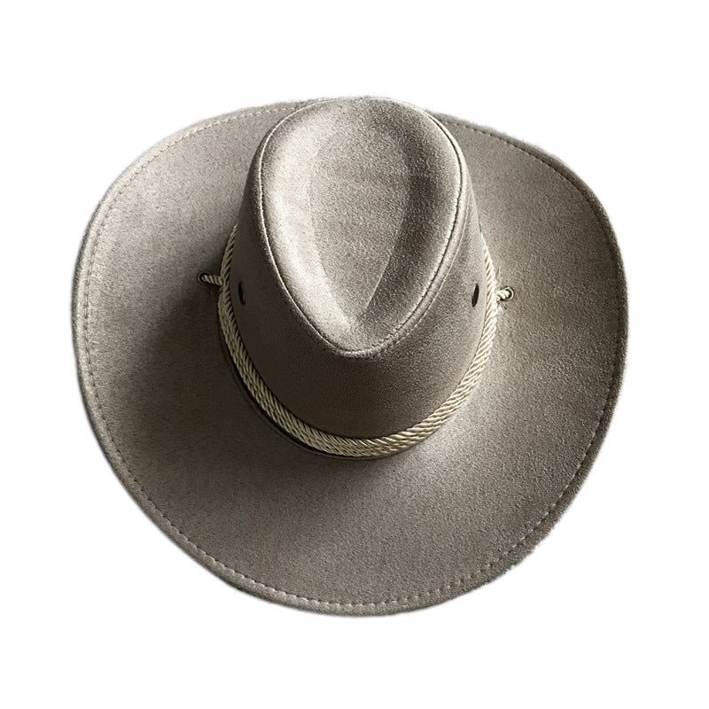 Western Denim Suede Outdoor Sun Visor Hat