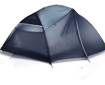 Four Season Double Layer Camping Tent - 2-3 Person Aluminum Pole Waterproof Tent
