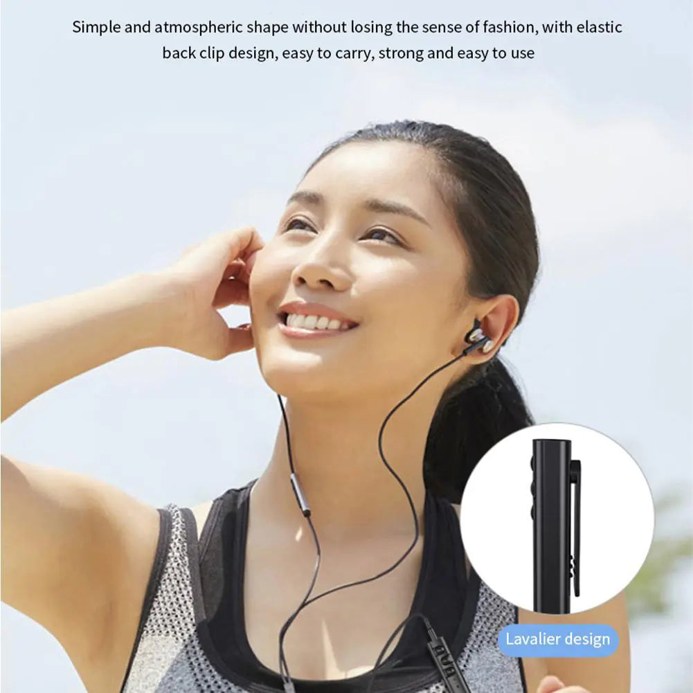 Mini Lavalier Bluetooth MP3 Player - HiFi Sound with Card Slot & AUX Output | Ultra-Compact