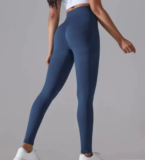 Knitted High Waist Yoga Pants - Soft Stretch Activewear | Women's Athletic Wear