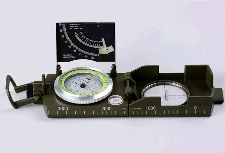 Compass and Inclination Meter with Degree Scale - Slope Compass with Luminous Dial | Zinc Alloy