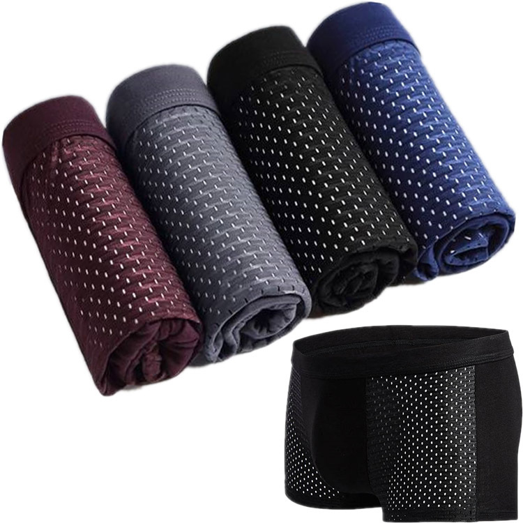 Summer Men's Underpants Mesh Toe Mid-Waist Men's Boxer Shorts