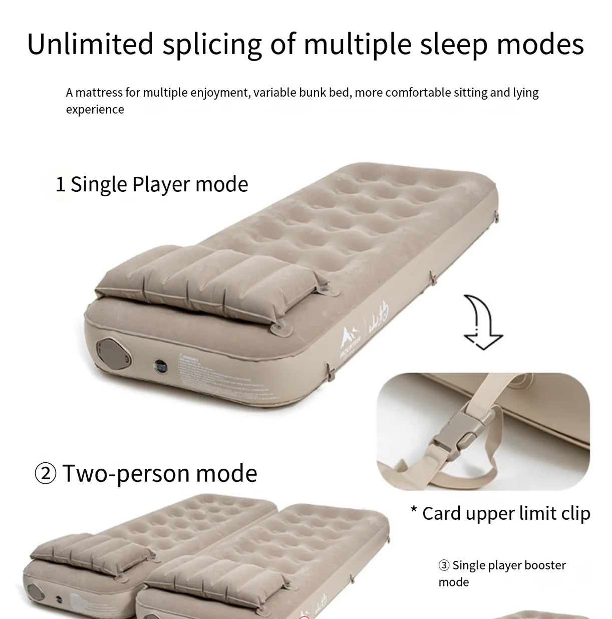 Inflatable Camping Mattress for Home and Outdoor Use