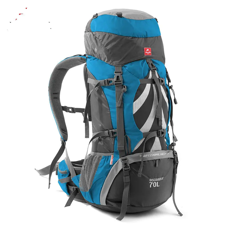 70L Waterproof Hiking Backpack - Large Capacity Outdoor Rucksack with Rain Cover | Mountaineering Pack