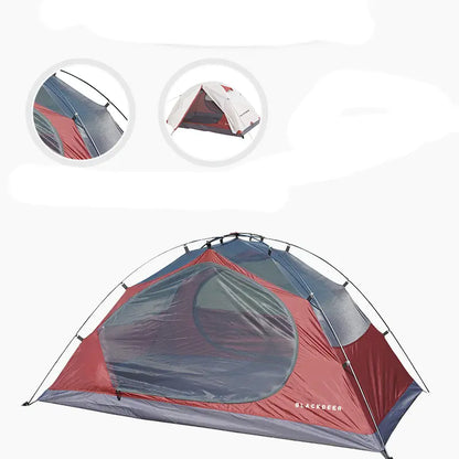 BlackDeer Double Layer Camping Tent - 2-3 Person Waterproof 3/4 Season Shelter with Aluminum Poles