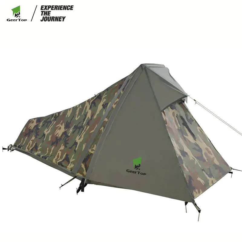 New Waterproof Pyramid Tent for Outdoor Camping - Single Person Lightweight Shelter