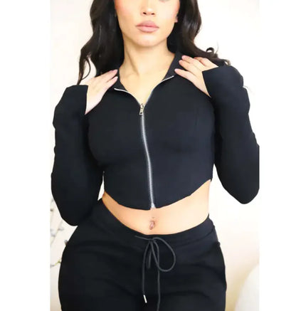 High-Waist Utility Cargo Pants for Women - Wide Leg Multi-Pocket Drawstring Pants