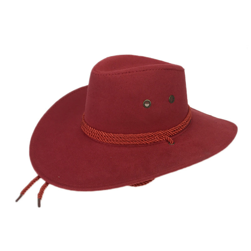 Western Denim Suede Outdoor Sun Visor Hat